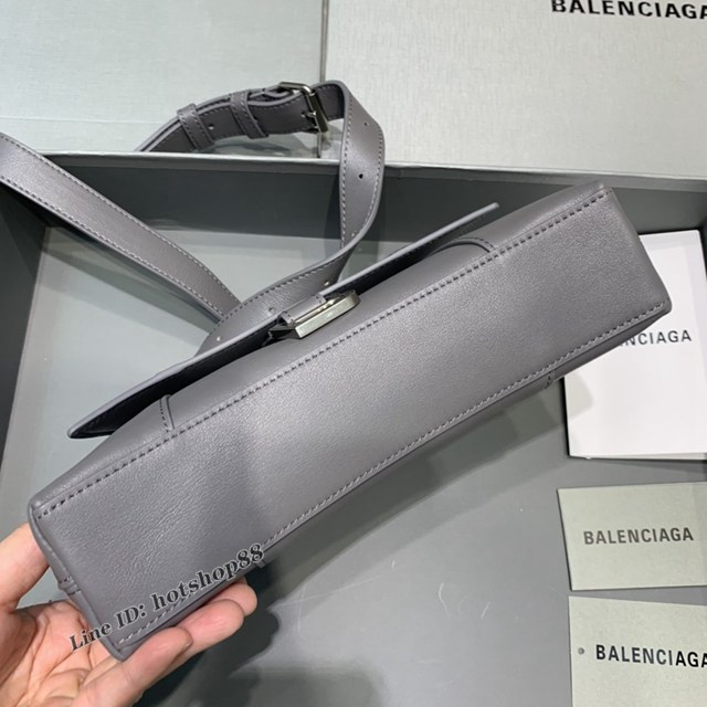 Balenciaga巴黎世家專櫃爆款小號平紋灰色Hourglass沙漏包 fyj1828